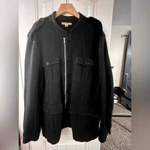 John Vargas Black Cotton Field Jacket, size XXL